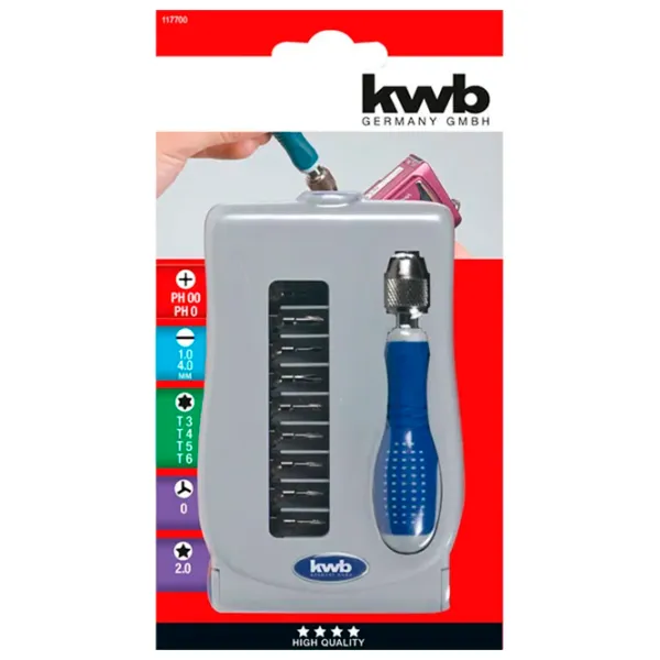 Набор отвёрток KWB K117700 Количество в наборе: 11 photo 5