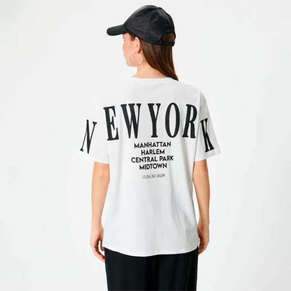 Tricou pentru femei Koton 4SAL10920IK 100% bumbac/ White photo 4