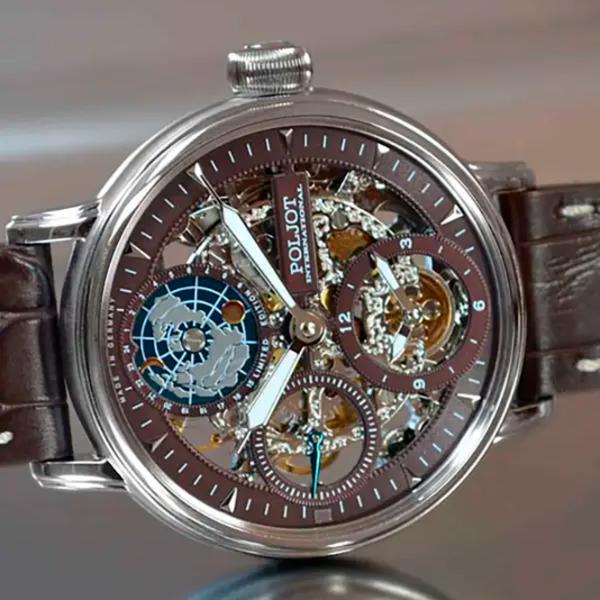 Ceas de mână pentru bărbați Poljot International 9730.2940554 Mecanic/ 43 mm photo 2