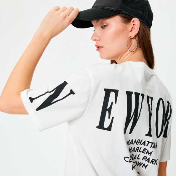 Футболка для женщин Koton 4SAL10920IK 100% хлопок/ Белый photo 2