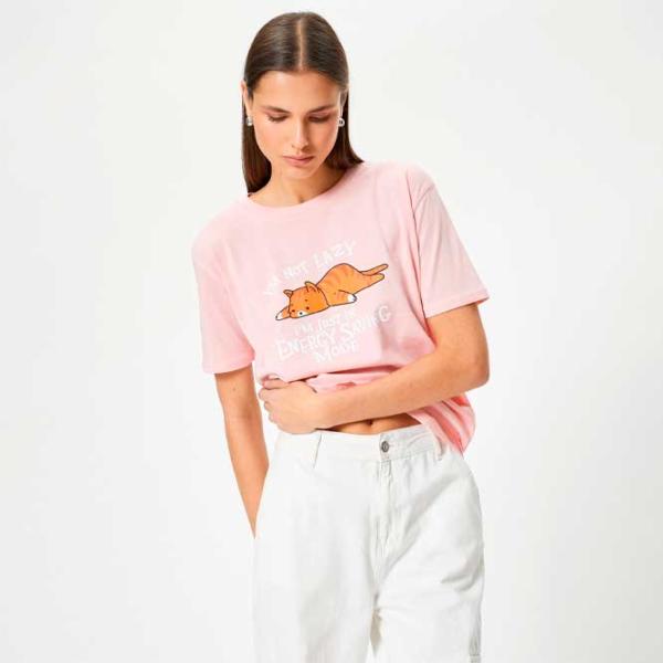 Tricou pentru femei Koton 4SAL10925IK 100% bumbac/ White photo 2