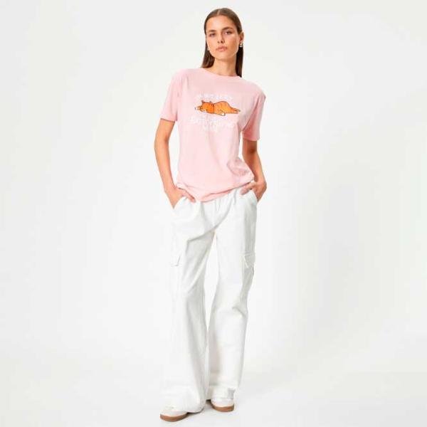 Tricou pentru femei Koton 4SAL10925IK 100% bumbac/ White photo 3