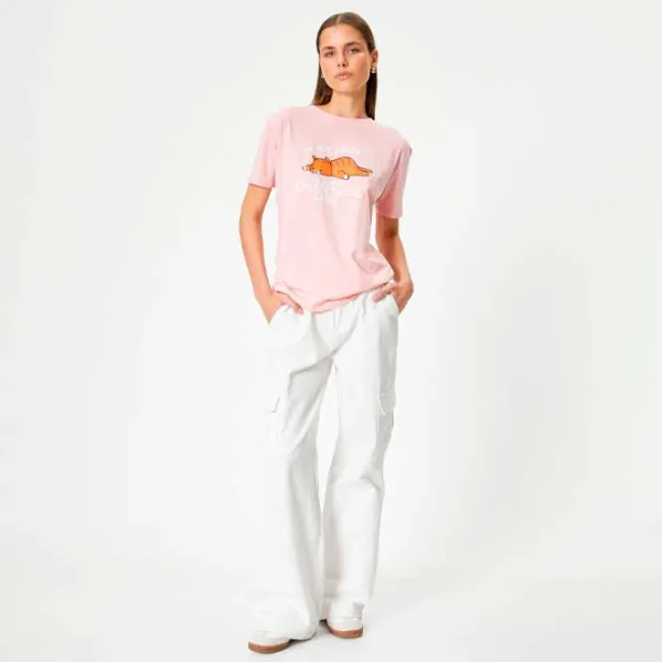 Футболка для женщин Koton 4SAL10925IK 100% хлопок/ Белый photo 3