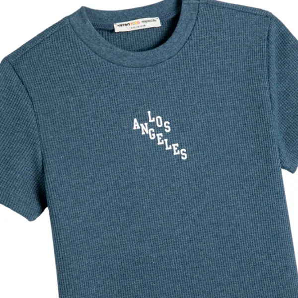 Tricou pentru băieți Koton 4SKB10603TK 122/ Blue photo 3