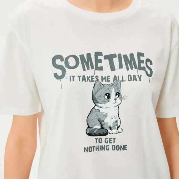 Tricou pentru femei Koton 4SAL10927IK 100% bumbac/ White photo 5