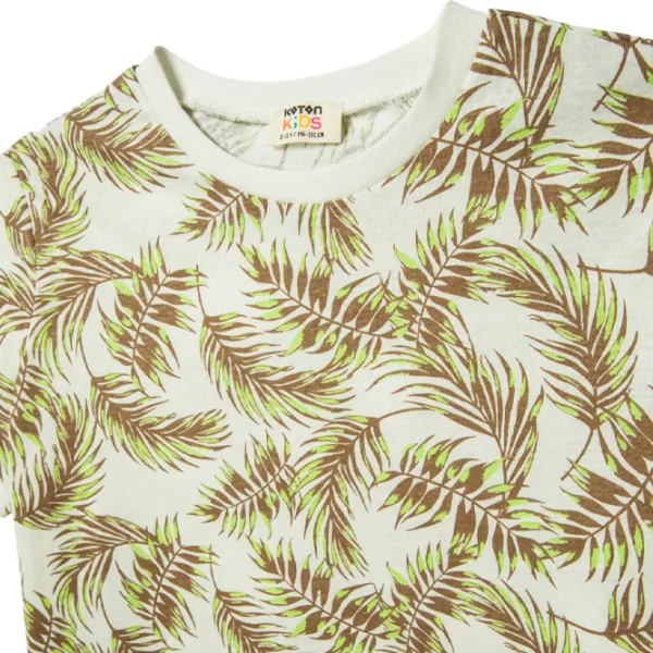 Tricou pentru băieți Koton 4SKB10133TK 152/ Beige photo 3