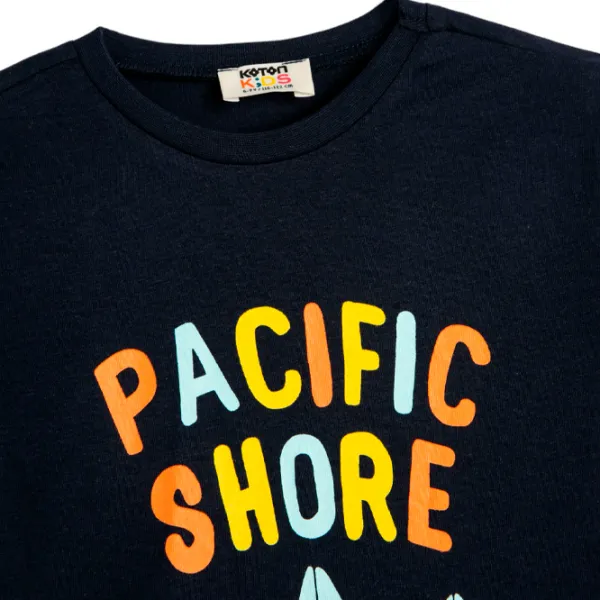 Футболка для мальчиков Koton 4SKB10135TK 128/ Темно-синий photo 3