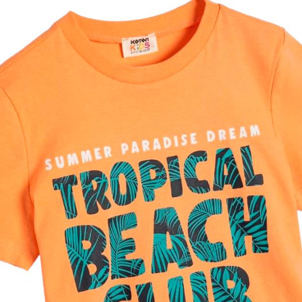 Tricou pentru băieți Koton 4SKB10298TK 122/ Orange photo 3