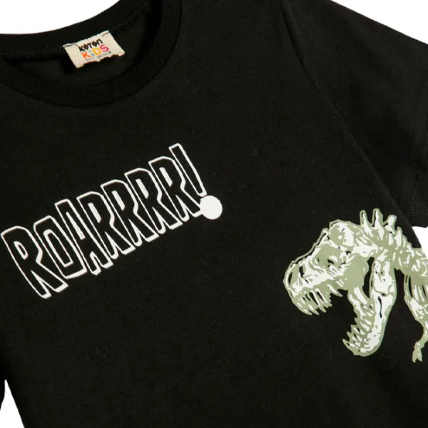 Tricou pentru băieți Koton 4SKB10477TK 140/ Black photo 3