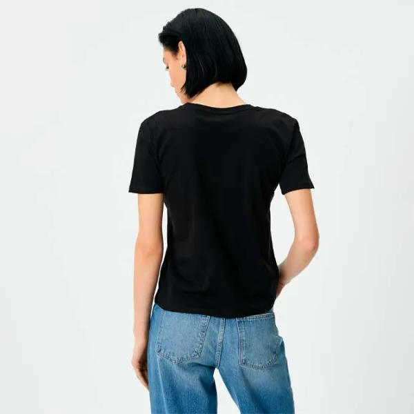 Tricou pentru femei Koton 4SAK50392EK 100% bumbac/ Black photo 4
