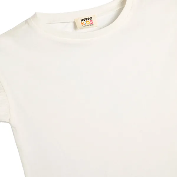 Tricou pentru fete Koton 4SKG10109AK 134 - 140 cm / Beige photo 3