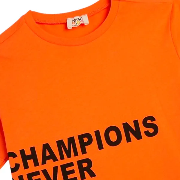 Tricou pentru băieți Koton 4SKB10126TK 128/ Orange photo 3