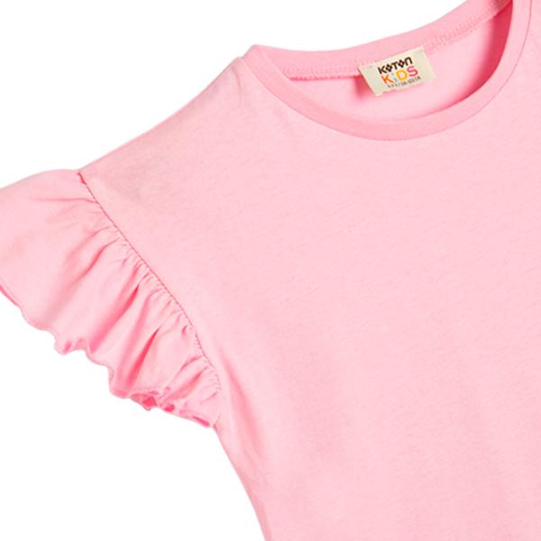 Tricou pentru fete Koton 4SKG10109AK 134 - 140 cm / Pink photo 3