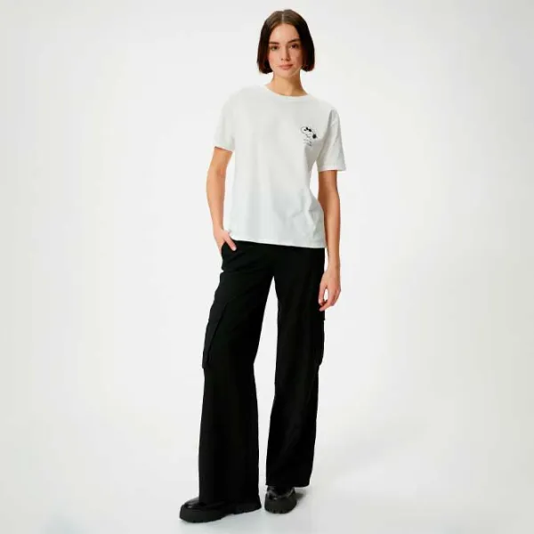 Tricou pentru femei Koton 4SAL10027IK 100% bumbac/ White photo 3