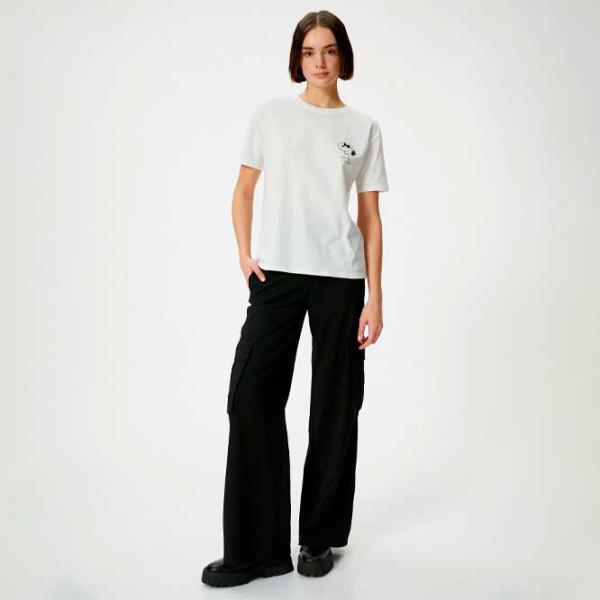 Tricou pentru femei Koton 4SAL10027IK 100% bumbac/ White photo 3