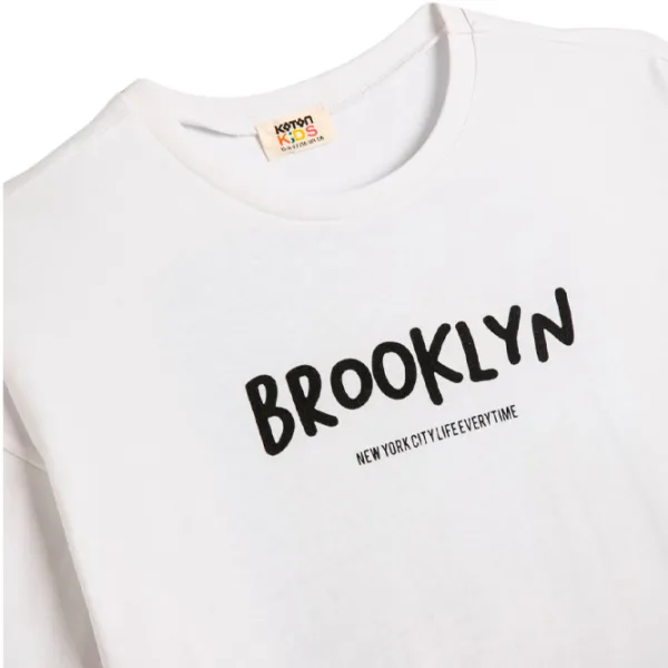 Tricou pentru băieți Koton 4SKB10109TK 152/ White photo 3