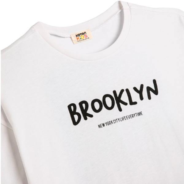 Tricou pentru băieți Koton 4SKB10109TK 128/ White photo 3