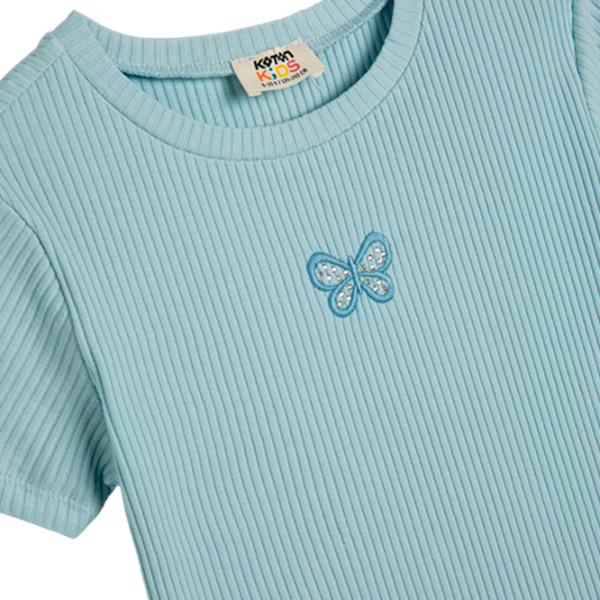 Tricou pentru fete Koton 4SKG10085AK 158 - 164 cm / Blue photo 3