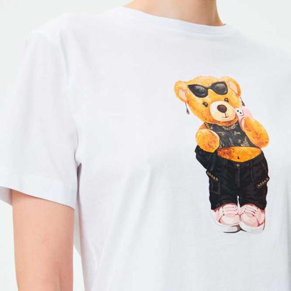 Tricou pentru femei Koton 4SAK50323EK 100% bumbac/ White photo 6