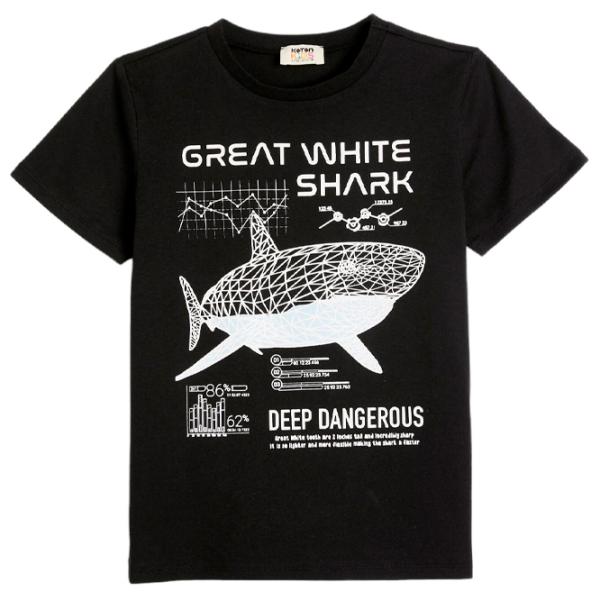 Tricou pentru băieți Koton 4SKB10148TK 116/ Black photo 2