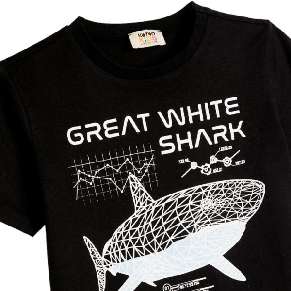 Tricou pentru băieți Koton 4SKB10148TK 122/ Black photo 3