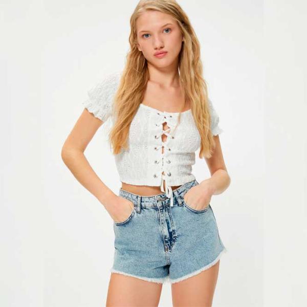 Футболка для женщин Koton 4SAL10033IK 100% полиэстер/ Белый photo 2