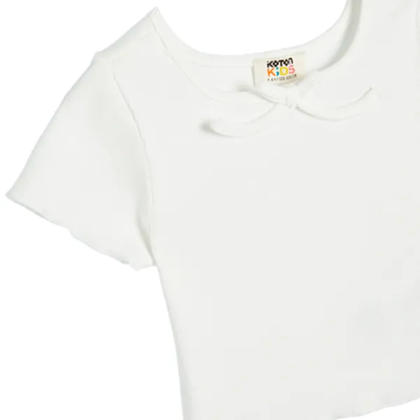Tricou pentru fete Koton 4SKG10168AK 122 - 128 cm / White photo 3