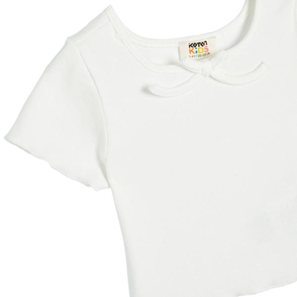 Tricou pentru fete Koton 4SKG10168AK 122 - 128 cm / White photo 3