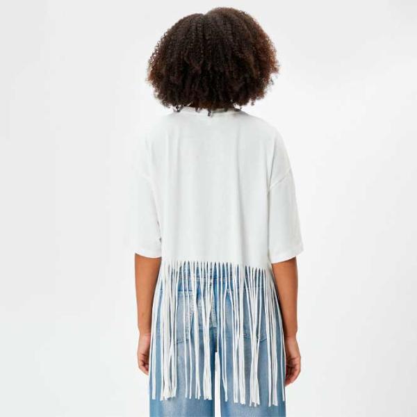 Футболка для женщин Koton 4SAL10083IK 100% хлопок/ Белый photo 4