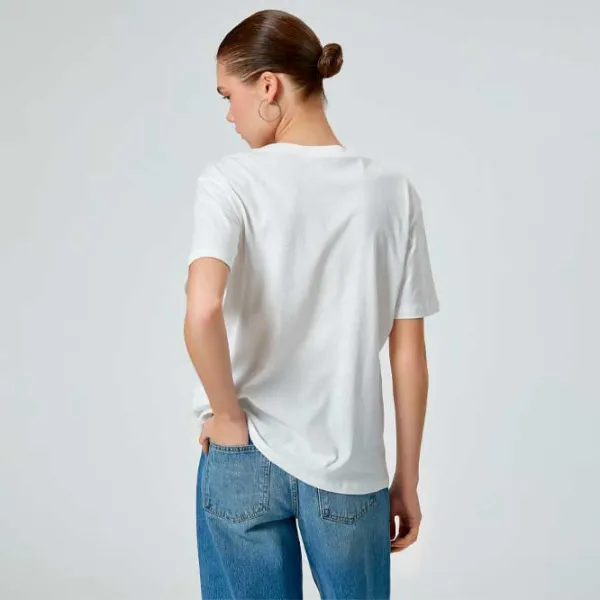 Tricou pentru femei Koton 4SAL10649IK 100% bumbac/ White photo 4