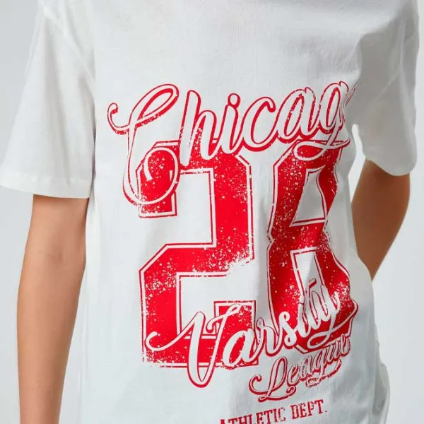 Tricou pentru femei Koton 4SAL10649IK 100% bumbac/ White photo 5