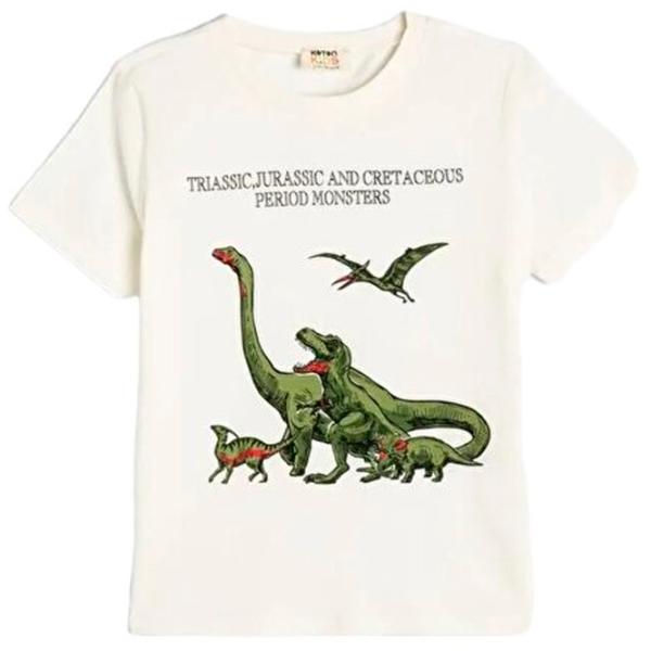 Футболка для мальчиков Koton 4SKB10038TK 122/ Экрю photo 2