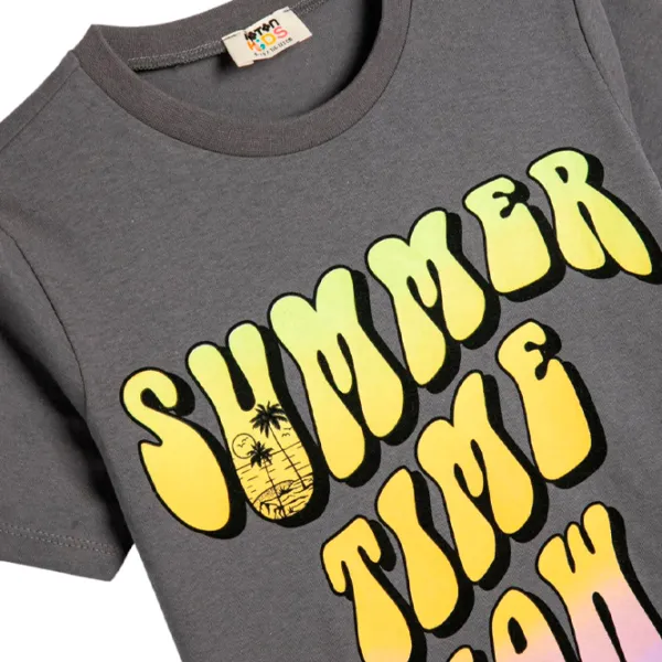 Футболка для мальчиков Koton 4SKB10125TK 122 / Антрацит photo 3