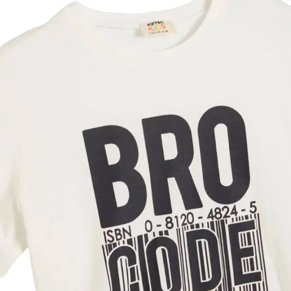 Tricou pentru băieți Koton 4SKB10066TK 152 / White photo 3
