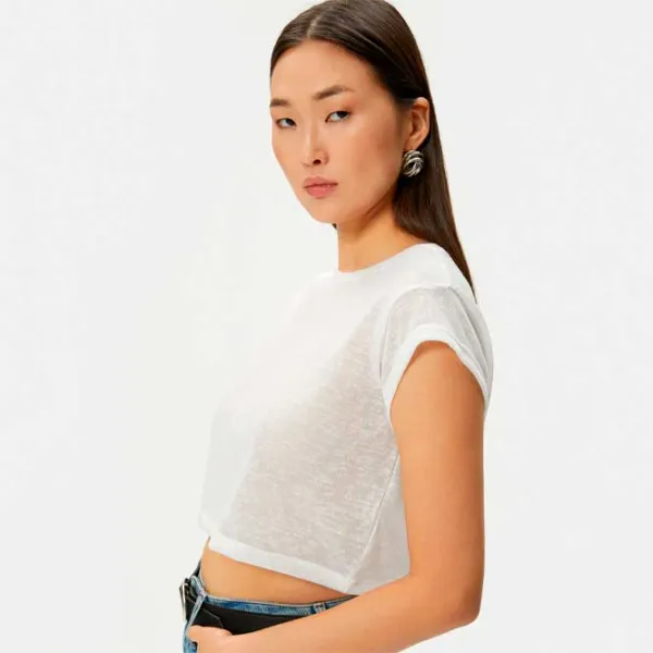 Tricou pentru femei Koton 4SAK50020EK 100% bumbac/ White photo 2