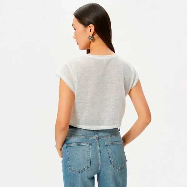 Футболка для женщин Koton 4SAK50020EK 100% хлопок/ Белый photo 4