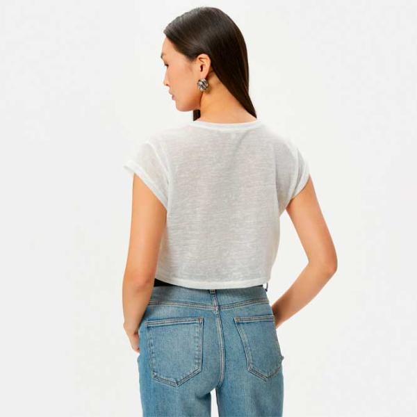 Футболка для женщин Koton 4SAK50020EK 100% хлопок/ Белый photo 4