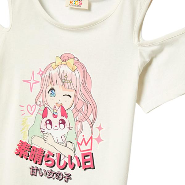 Tricou pentru fete Koton 4SKG10230AK 116 - 122 cm / Beige photo 3