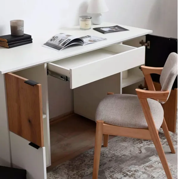 Masă de birou Fabrik Home Стол письменый Матео PAL/ White photo 3