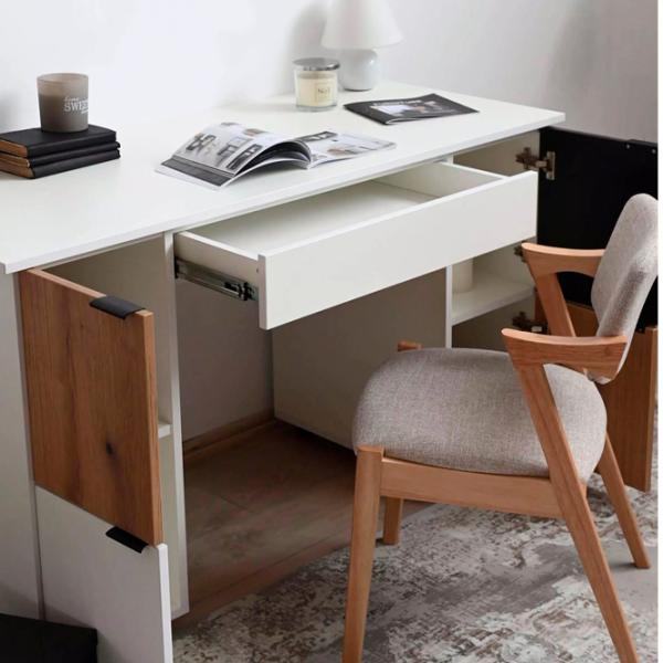 Masă de birou Fabrik Home Стол письменый Матео PAL/ White photo 3