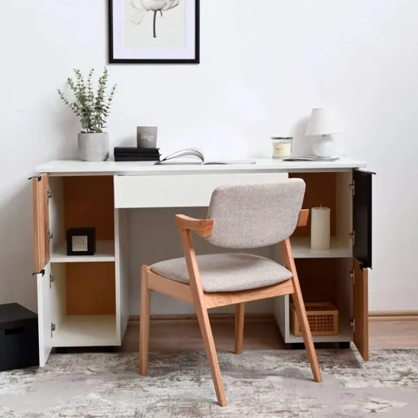 Masă de birou Fabrik Home Стол письменый Матео PAL/ White photo 4