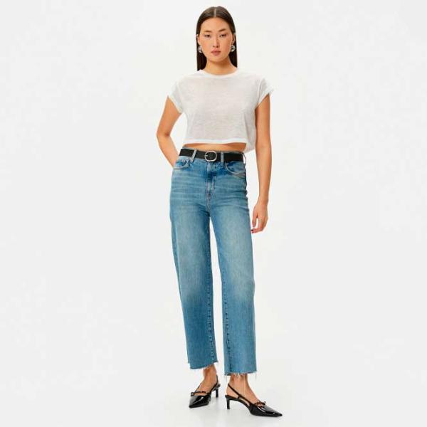 Tricou pentru femei Koton 4SAK50020EK 100% bumbac/ White photo 3