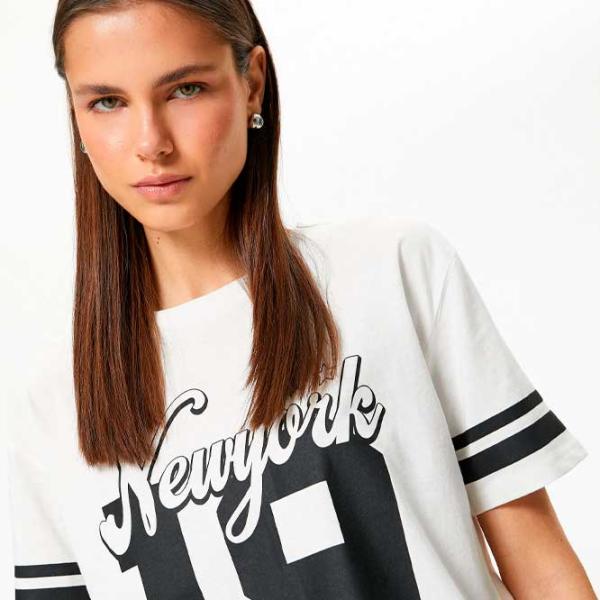 Tricou pentru femei Koton 4SAL10926IK 100% bumbac/ White photo 3