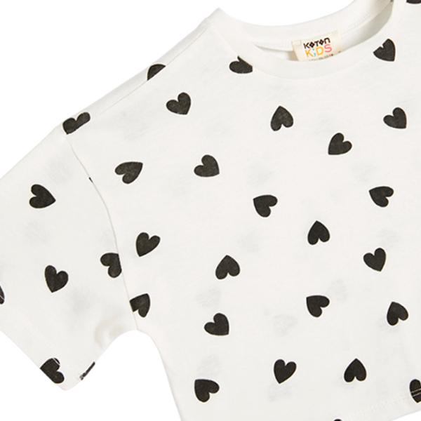 Футболка для девочек Koton 4SKG10248AK 104 - 110 см / Бежевый photo 3 Футболка для девочек Koton 4SKG10248AK 104 - 110 см / Бежевый photo 3