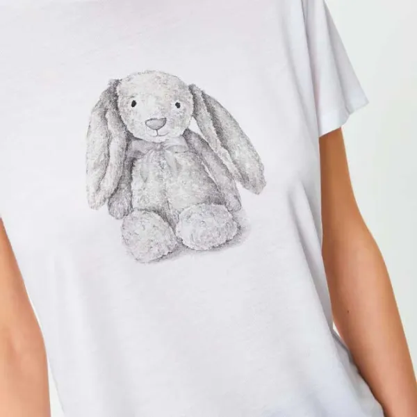 Tricou pentru femei Koton 4SAK50425EK 35% viscoză/ White photo 5