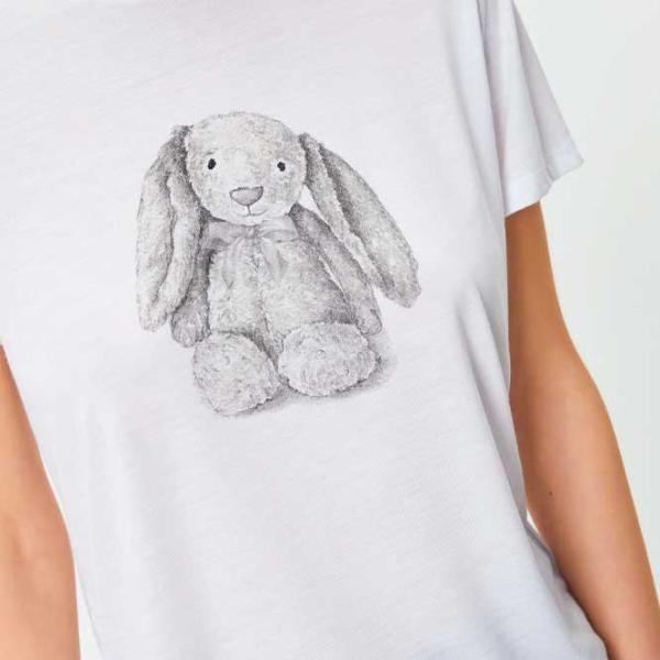 Tricou pentru femei Koton 4SAK50425EK 35% viscoză/ White photo 5