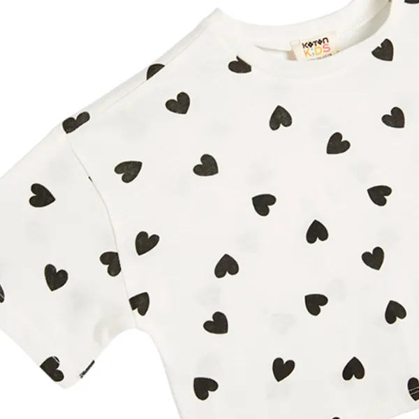 Tricou pentru fete Koton 4SKG10248AK 116 - 122 cm / Beige photo 3