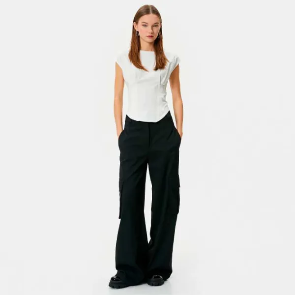 Tricou pentru femei Koton 4SAL10137IK 100% bumbac/ White photo 3