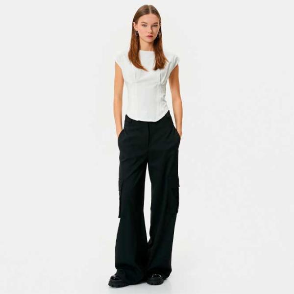 Tricou pentru femei Koton 4SAL10137IK 100% bumbac/ White photo 3