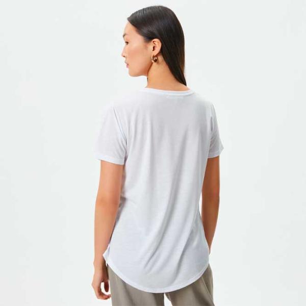 Tricou pentru femei Koton 4SAK50108EK 35% viscoză/ White photo 4